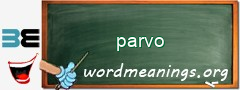 WordMeaning blackboard for parvo